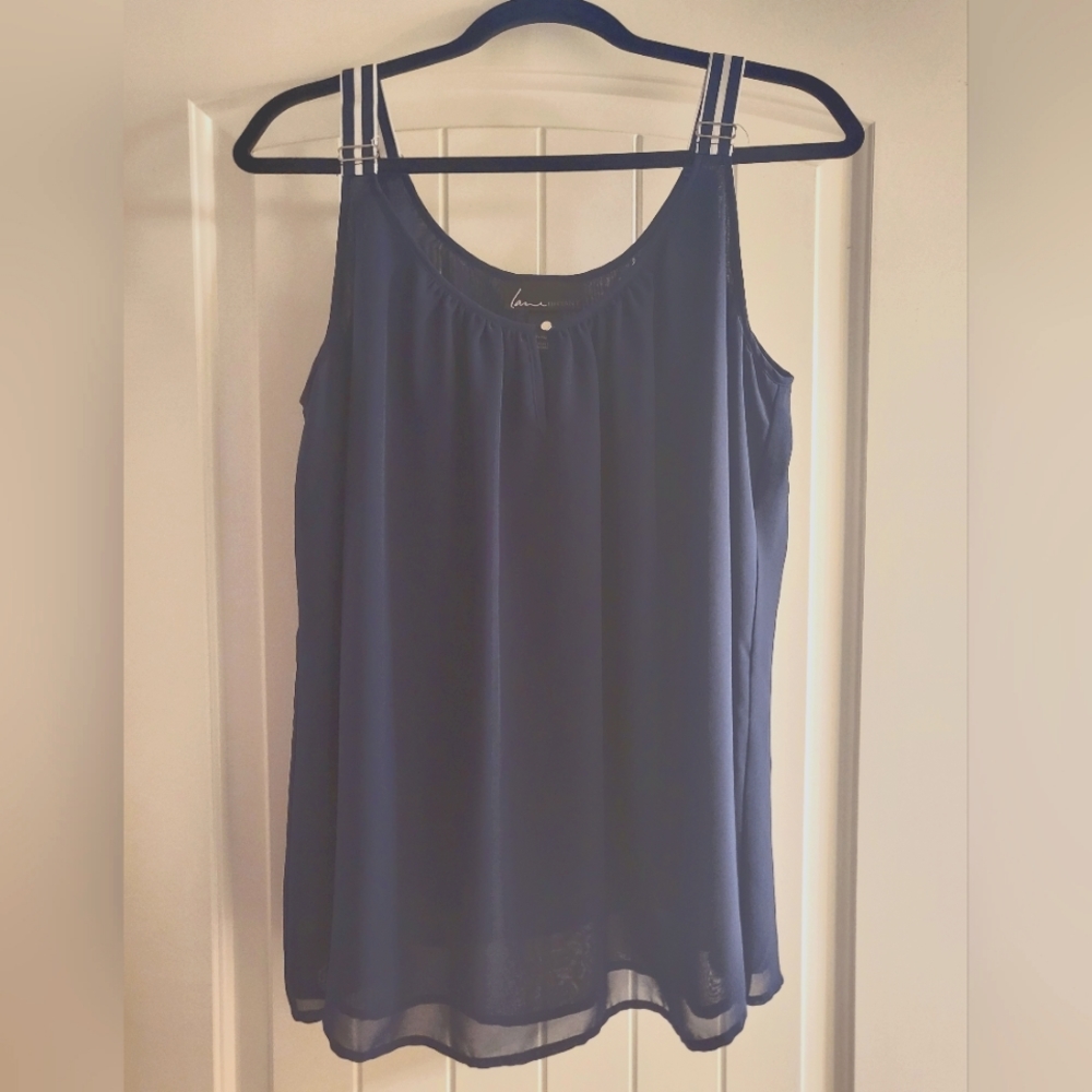 Lane Bryant navy blue tank top